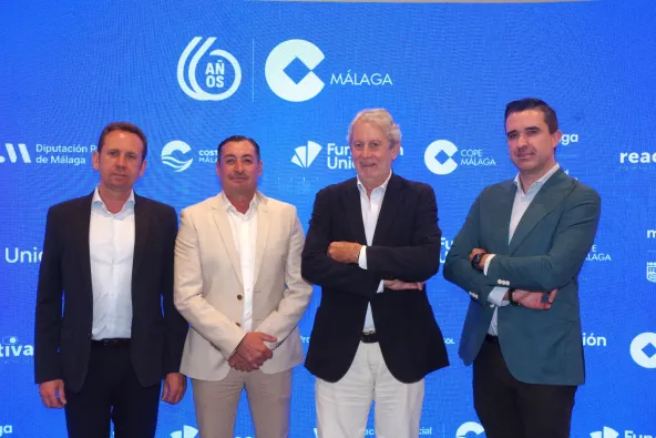 Juan Carlos Narbona, Manuel Cebrián, Francisco Toledo y Germán Luna
