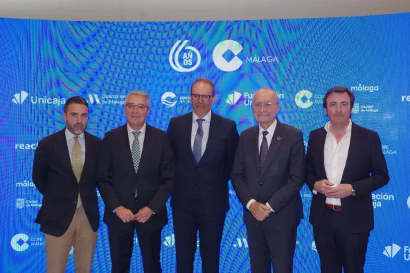 Jacobo Florido, Francisco Salado, Justo Fuentes, Francisco de la Torre y Javier Visiers